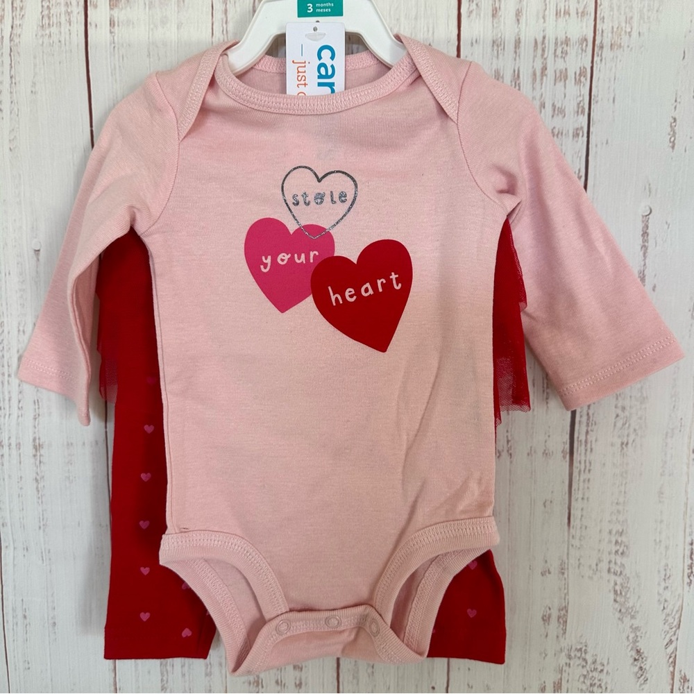 Carters stole your heart pink baby 2 piece set- NWT